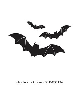 Bats icon set design isolated on white background