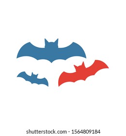 Bats icon. Simple flat element from halloween collection. Creative bats icon for templates, software and apps.