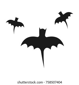 Bats icon. Vector illustration.