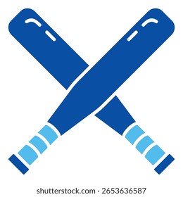 Bats Icons In Blue Style, Vector Illustration