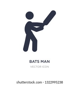 bats man icon on white background. Simple element illustration from Sports concept. bats man sign icon symbol design.