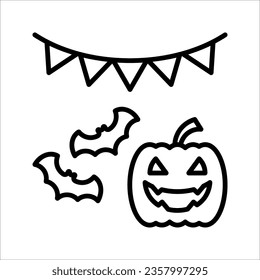 Bats and moon glyph icon, halloween and midnight, bats flying on the moon vector icon, party decoration, vector illustration on white background