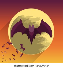 Bats on full moon
