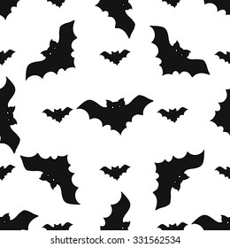 bats on white background