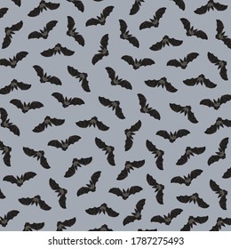 Bats pattern.Print for packaging, fabrics, wallpapers, textiles. Vector illustration.