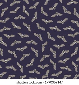Bats pattern.Print for packaging, fabrics, wallpapers, textiles. Vector illustration.