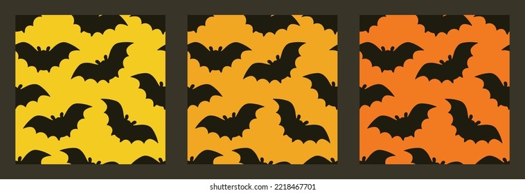 Bats seamless pattern. Vector holiday background. Background for halloween.