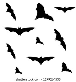 Bats Silhouette Vector Download  Background
