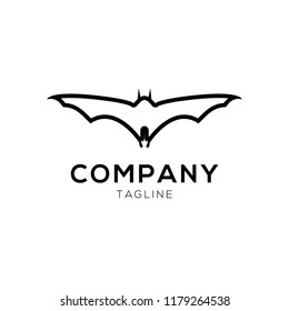 Bats Silhouette Vector Logo
