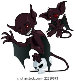 Bats vampires with red eyes