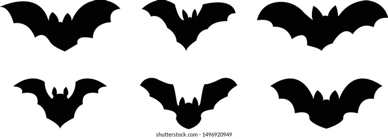 Bats vector halloween form decoration