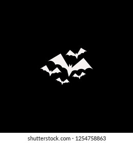 bats vector icon. flat bats design. bats illustration for graphic 