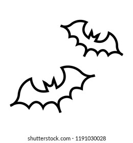 A bats vector illustration in line stroke design