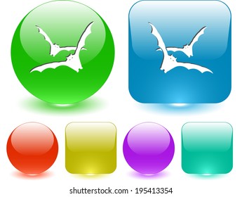 Bats. Vector interface element.