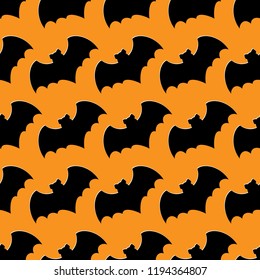 Bat.seamless pattern. Happy Halloween. Vector illustration.