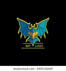 bat-shaped logo design, suitable for all types of logo and illustration needs.