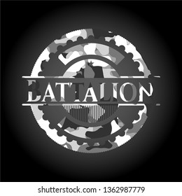 Battalion on grey camo texture