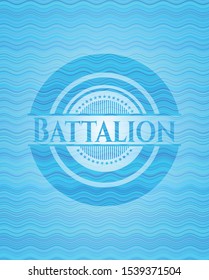 Battalion water concept emblem background. Vector Illustration. Detailed.
