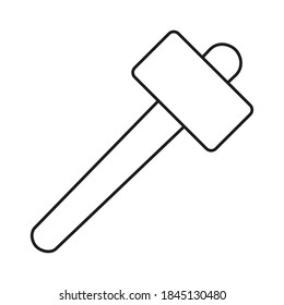 battel hammer icon element of weapon icon for mobile concept and web apps. Thin line battel hammer icon can be used for web and mobile. Premium icon on white background