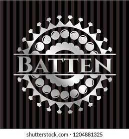 Batten silvery emblem or badge