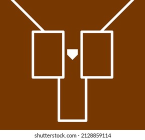 Batter box isolated vector illustration.