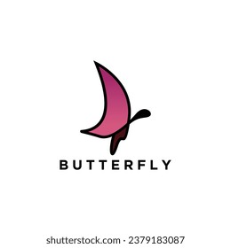 Batterfly icon vector illustration design template