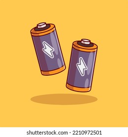 Batteries art with eps 10