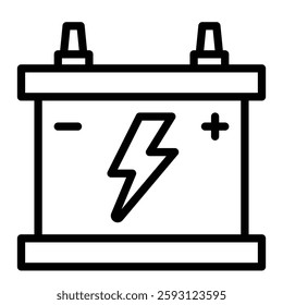 Batteries Glyph Icon Design For Personal nad Commercial Use