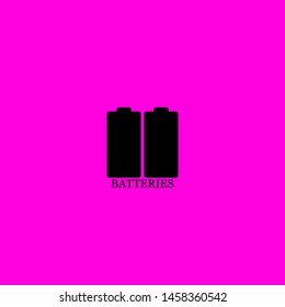 batteries icon sign signifier vector