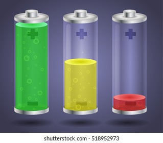 batteries with liquid charge