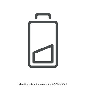 Batteries related icon outline and linear vector.