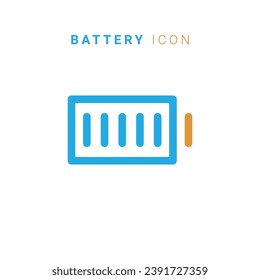 Iconos de línea de vectores relacionados con baterías.Iconos planos simples. Adecuado para aplicaciones o sitios web.