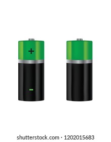 Batteries set. vector illustration 