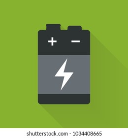 Battery 9v icon. Vector