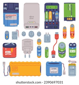 Acumulador de batería como conjunto de vectores de dispositivo de almacenamiento de energía