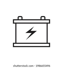 Akku-Symbol-Design. Vektorgrafik