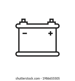 Diseño de iconos del acumulador de batería. ilustración vectorial