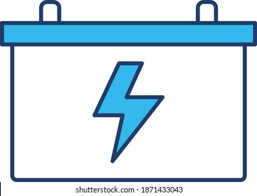 Battery accumulator.  Vector Icon 