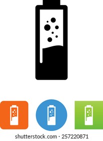 Battery with acid icon