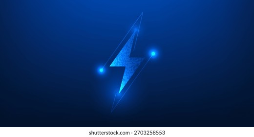 Tecnologia De Armazenamento De Energia De Backup De Bateria, Rede De Energia Renovável Limpa, Ilustração De Fluxo De Eletricidade Futuro Eco, Conceito Elétrico Eco Futurista