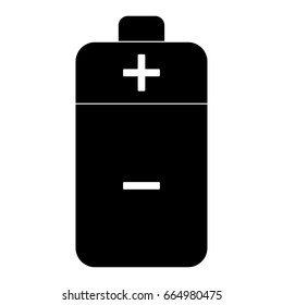 Battery black icon .