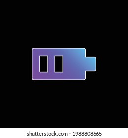 Battery blue gradient vector icon