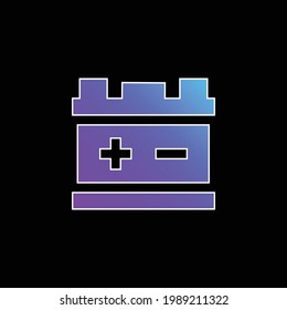 Battery blue gradient vector icon
