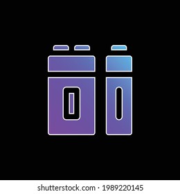 Battery blue gradient vector icon