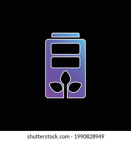 Battery blue gradient vector icon