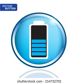 battery blue icon