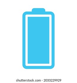 Battery blue icon for apps and web sites
