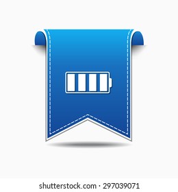 Battery Blue Vector Icon Design