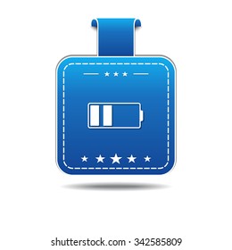 Battery Blue Vector Icon Design