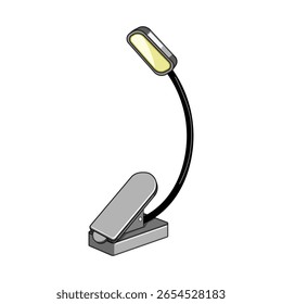 Caricatura ligera del libro de la batería. Peso compacto, lectura del viaje, signo ligero del libro de la batería del cuello de la cabecera. Ilustración vectorial aislada del símbolo